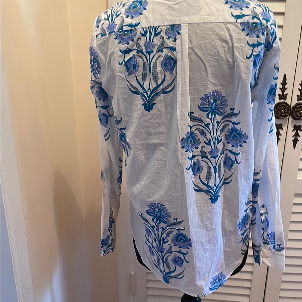 Roller Rabbit White and Blue cotton Shirt - Picture 4 of 12